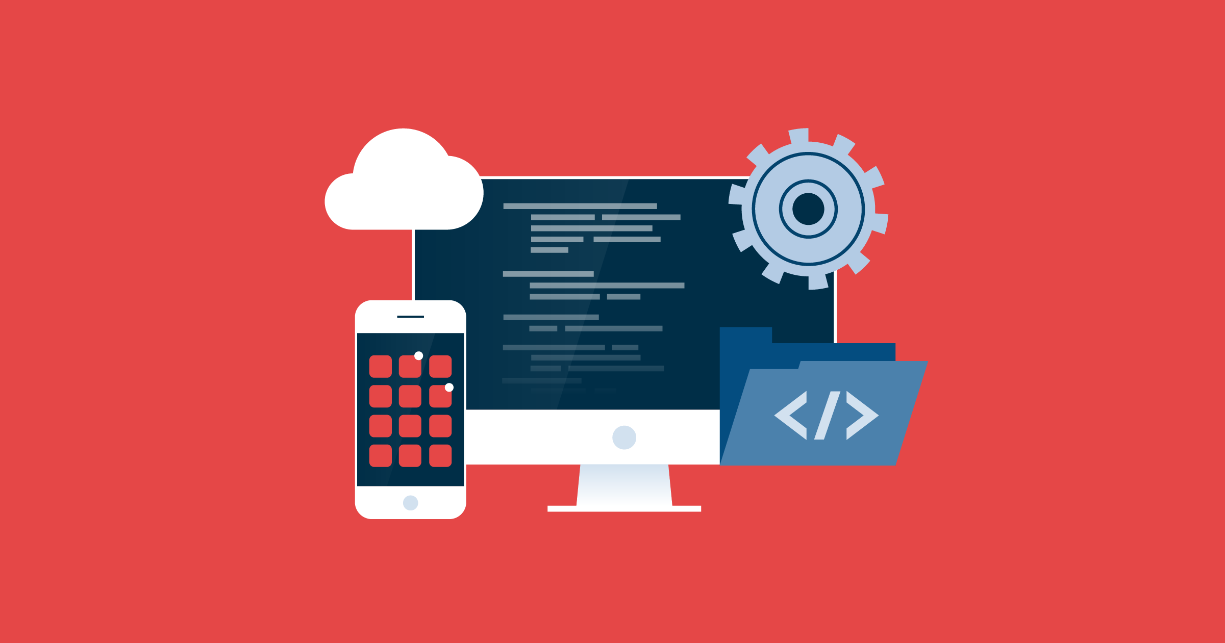 Illustration about software concepts